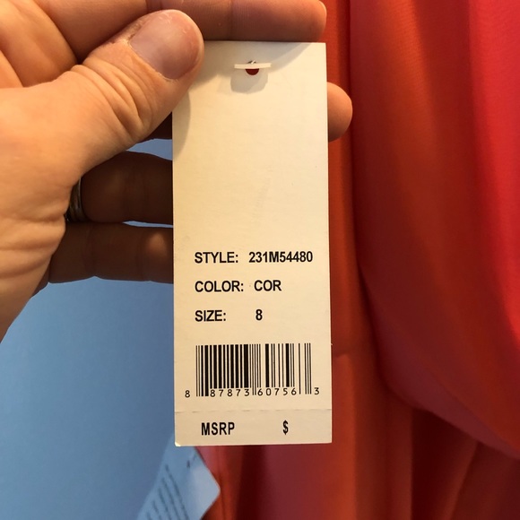 Gorgeous Grecian style coral dress - Picture 8 of 8